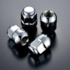 Honda "Genuine Type" 4 Hole Wheel Long Nut Chrome Plated