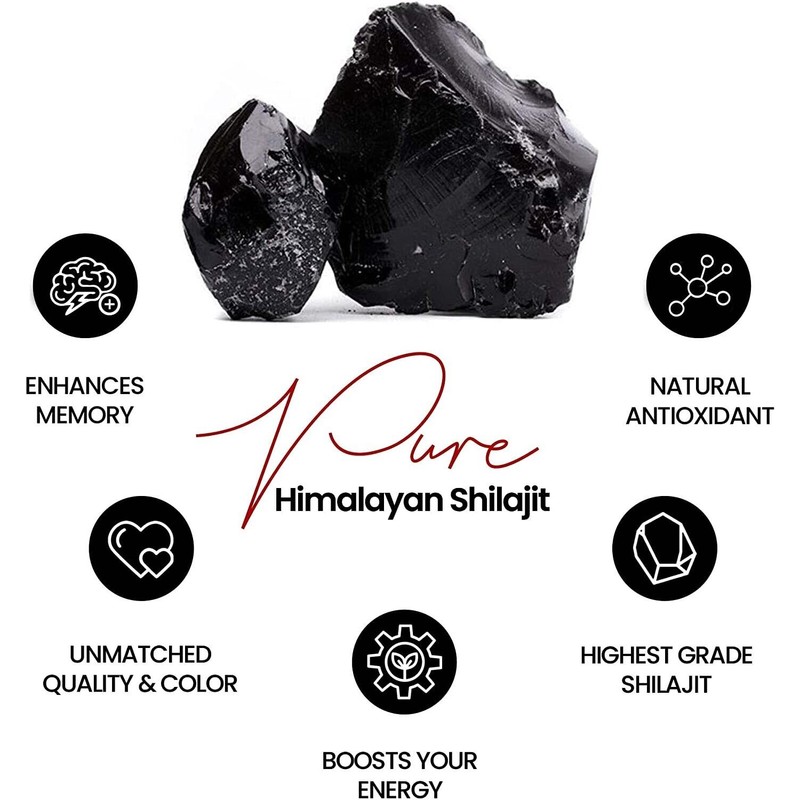 Fouzee Himalayan Mountain Shilajit Pure Resin Mumijo Mumiyo Shilajeet 10g