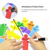 Attendance Pocket Chart with Large Cards Daily Schedule Classroom Management