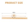 DEFIYEAR 2PCS Magnetic Curtain Tie Backs, Flower Shaped Curtain Binding