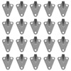 Amfrpar Pack of 20 Three-Hole Tarpaulin Hooks, Net Hooks for