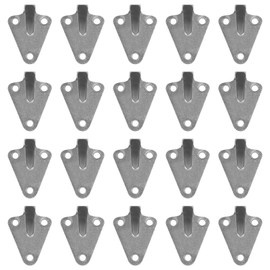 Amfrpar Pack of 20 Three-Hole Tarpaulin Hooks, Net Hooks for Trailer Net, Mounting Hooks, Guy Hooks, Metal Tarpaulin Attachment for Tarpaulins, Load Securing Tailboard