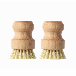 KOMUNJ Wooden Washing Up Brush, Kitchen Brush, Washing Up Brush, Wooden Washing Brush (2O)
