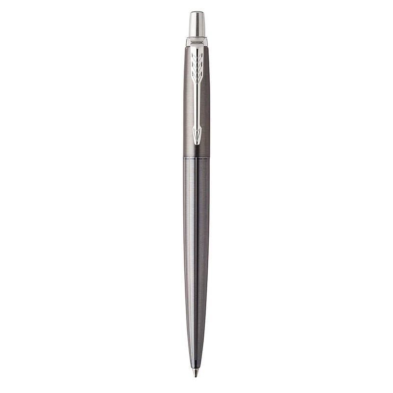 PARKER Jotter Gel Pen, Premium Oxford Grey Pinstripe, Medium Nib