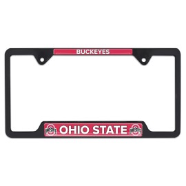 Ohio State Buckeyes Black Metal License Plate Frame