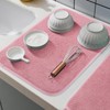 GeeRic Microfiber Dish Drying Mat, Super Absorbent Kitchen Dish Drying