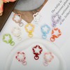 11Pcs Colorful Flower Metal Lobster Claw Clasps with Spring O