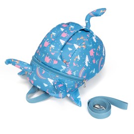 CFX Toddler Backpack with Safety Handle and Leash,Outing Preschool, Blue, 28*22*13(cm) 11*9* 5（inches ), Daypack Backpacks