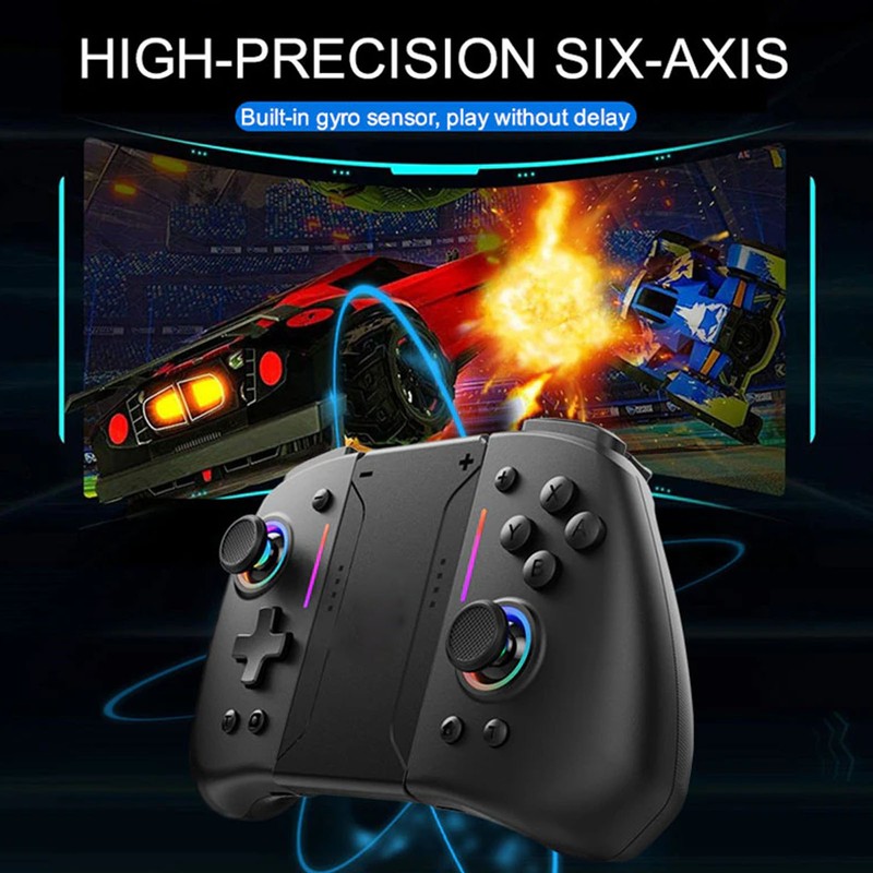 Wireless Gamepad Joypad Controller 6 Axes Gyro Dual Vibration Turbo