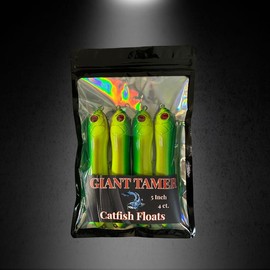 Giant Tamer 5 Inch Catfish Floats - Color: Chartreuse