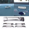autotrim000 6PC Chrome Side & Rear Door Handle Cover Trim