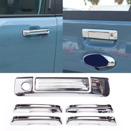 autotrim000 6PC Chrome Side & Rear Door Handle Cover Trim Accessories For Ford Maverick 2022