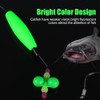 MiOYOOW Catfish Float Rigs, 3Pcs Rattler Tackle Floats Luminous Double
