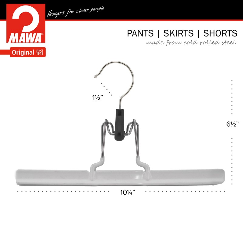 Mawa Space-Saving with Rotating Hook Holds Pants, Skirts, & Shorts,
