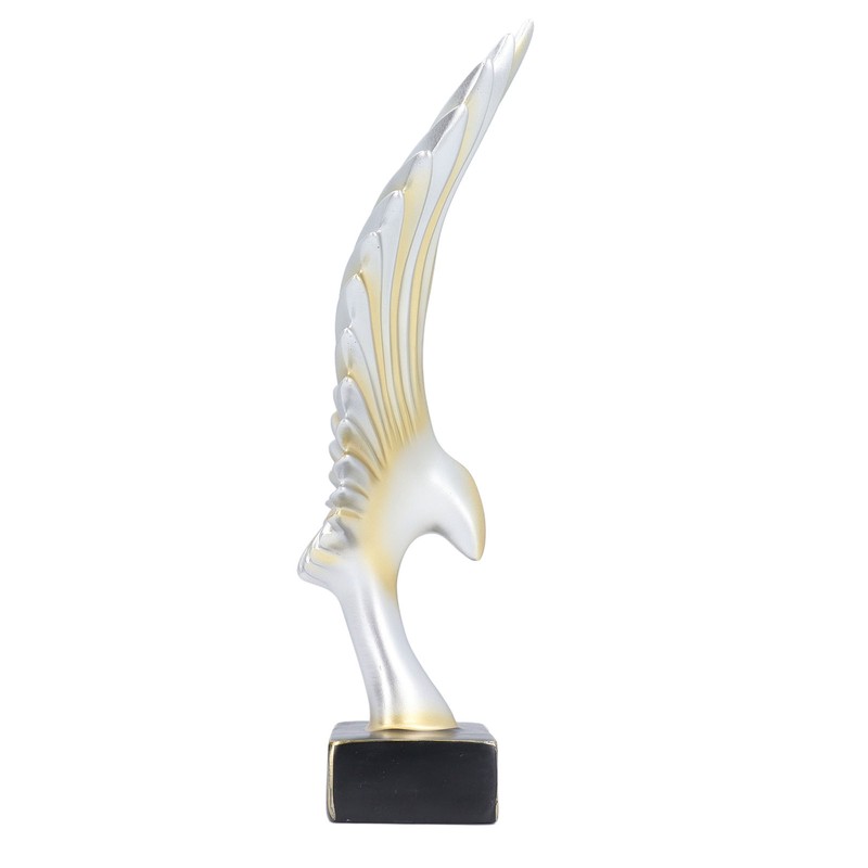 Eagle Abstract Figurine Decorative Resin Geometric Surface Animal Wing Sculpture