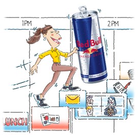 Red Bull Energy Drink with 80mg Caffeine plus Taurine & B Vitamins, 8.4 Fl Oz, Pack of 4 Cans