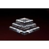 Clear Acrylic Square Beveled Display Base, 6" W x 6"L