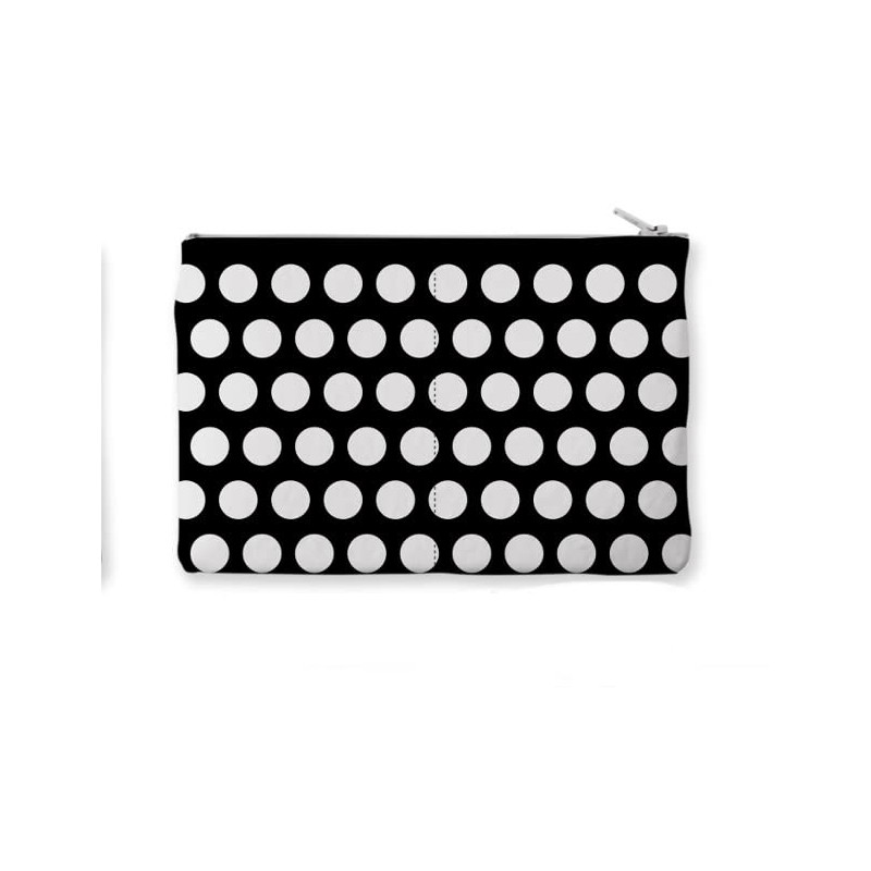 Pali Microfibre Zip Castanets Cover (Black White Polka Dots)
