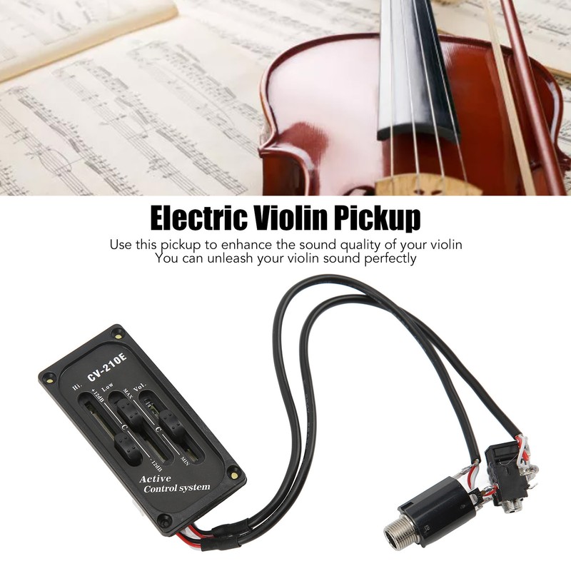Violin Pickup Set Sound Quality Improvement Passive Tone Electric Violin