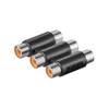 Wentronic 12008-GB 3x Cinch Jack to 3x Cinch Jack Audio