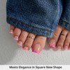BTArtbox Press On Toenails - Lamp-Curable Real Square Toe Nail