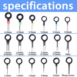 XINTAIHELE Terminal Removal Tool Kit Electrical Connector Pin Extractor Tool Set for Car Automotive Household Devices 100PCS