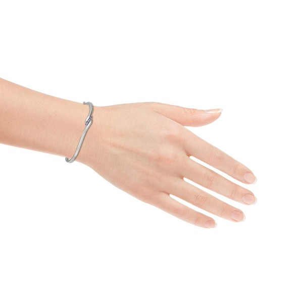MORGAN & PAIGE .925 Sterling Silver Genuine African Amethyst 5-Stone