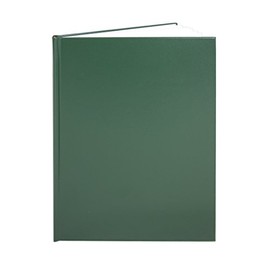 BookFactory Green Blank Book/Blank Notebook - 96 Pages Blank Format 8" x 10" Green Cover Section Sewn Hardbound (BLA-096-SBB-A-LGT00)