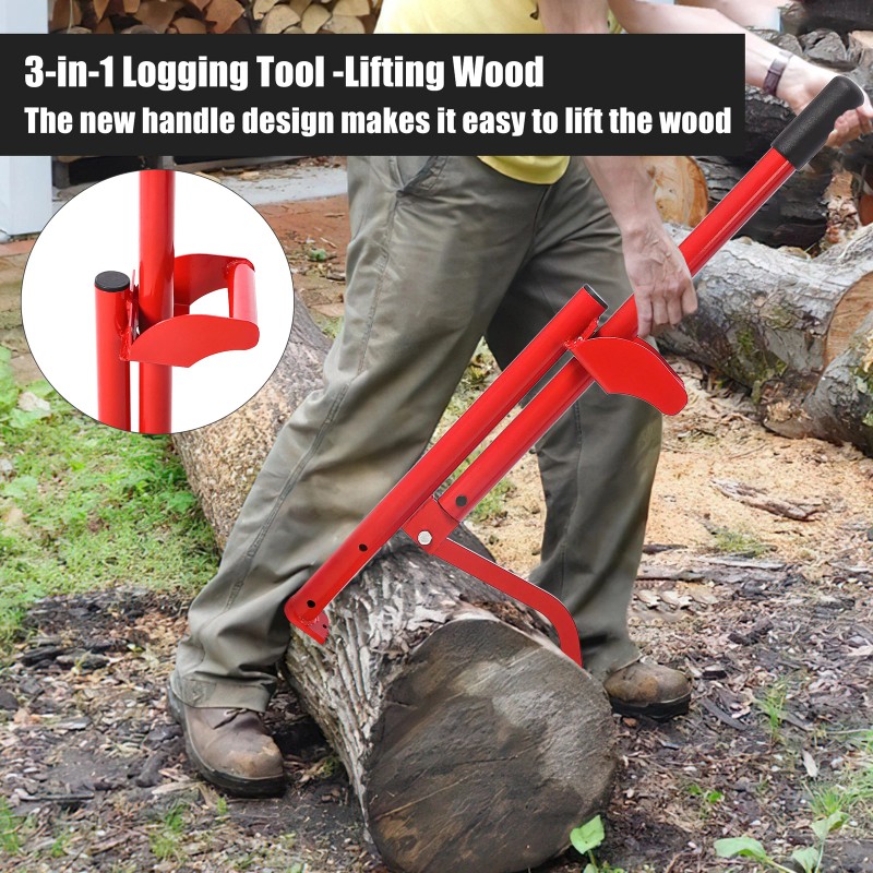 Unbranded 3-in-1 Logging Tools and Equipment Log Hauler Cant Hook