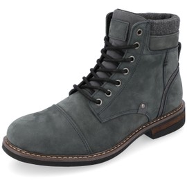 Territory Mens Yukon Tru Comfort Foam Lace-up Cap Toe Ankle Boot Navy 10.5 Medium MENS US