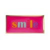 Gift Company Love Plates, Glass Plate, L, Smile, Neon Pink,