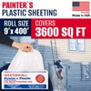 Weather-All Clear Painters Plastic Sheeting 9' x 400' (3600 sq