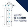 Pentair Pentek PCC212 Phosphate Water Filter, 10-Inch, Under Sink Hexametaphosphate