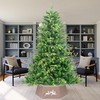 26.8inch Christmas Tree Skirt Foldable Burlap Xmas Tree Stand Base