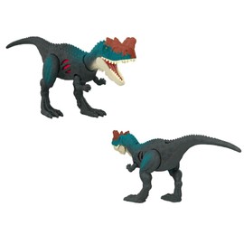 Mondo Jurassic Dominion Dinosaur with Extreme Damage "Genyodectes Serus" - 18 cm Movable Dinosaur - Dinosaur for Children with Battle Damage HGP80 - Multicoloured