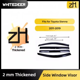 ZH Fits for Toyota Sienna 2011-2019  Side Window Visor Sun Rain Deflector Guard