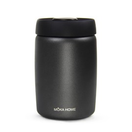 Stainless Steel Vacuum Coffee Canister | Food Storage Container | Airtight Storage Containers | Press Out Excess Air Preserve Food Freshness | 1.2L Coffee Containers Holds 11 oz of Coffee Beans