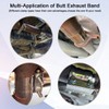 Elifecenter ID 2-1/2 Inch Lap Joint Butt Exhaust Clamp, Stainless