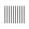 Baluster 1" x 1/2" Rectangular 32" Long, Powder Coated Black