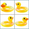 GROBRO7 Ducks Inflatable Pool Float, Yellow Pool Float Tube with