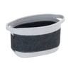 WENKO Bea M Felt Basket with Two White Handles, Made