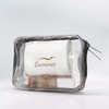 Buminee Clear Travel Bags for Toiletries, Lightweight Toiletry Bag, 2