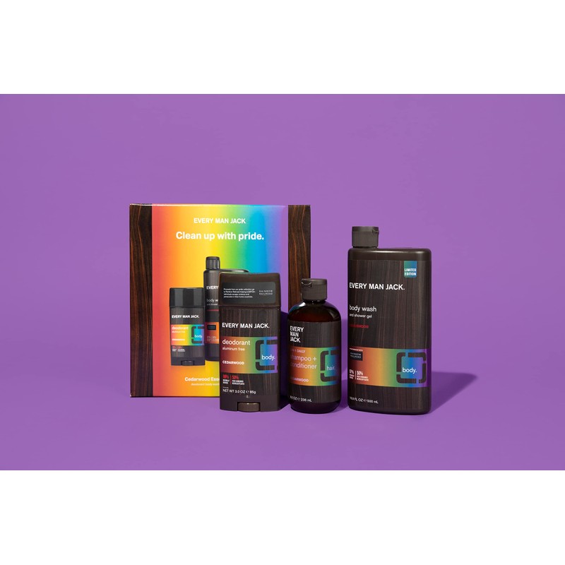 Every Man Jack Pride Essentials Box - Includes Three Grooming