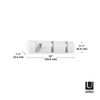 Umbra 3 Flip Wall Mounted Floating Rack - Modern, Sleek,