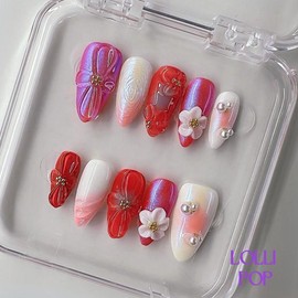 NailPhoria｜SURPRISE DEAL Collections (70 Styles) acrylic press nails:_Lolli Pop_S