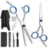 10pcs Hair Cutting Scissors Kit Combs Cape Stainless Steel Barber