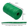 SwiftPick Home Garden Twine, 200 Metre Green Polypropylene String, Multi-Purpose