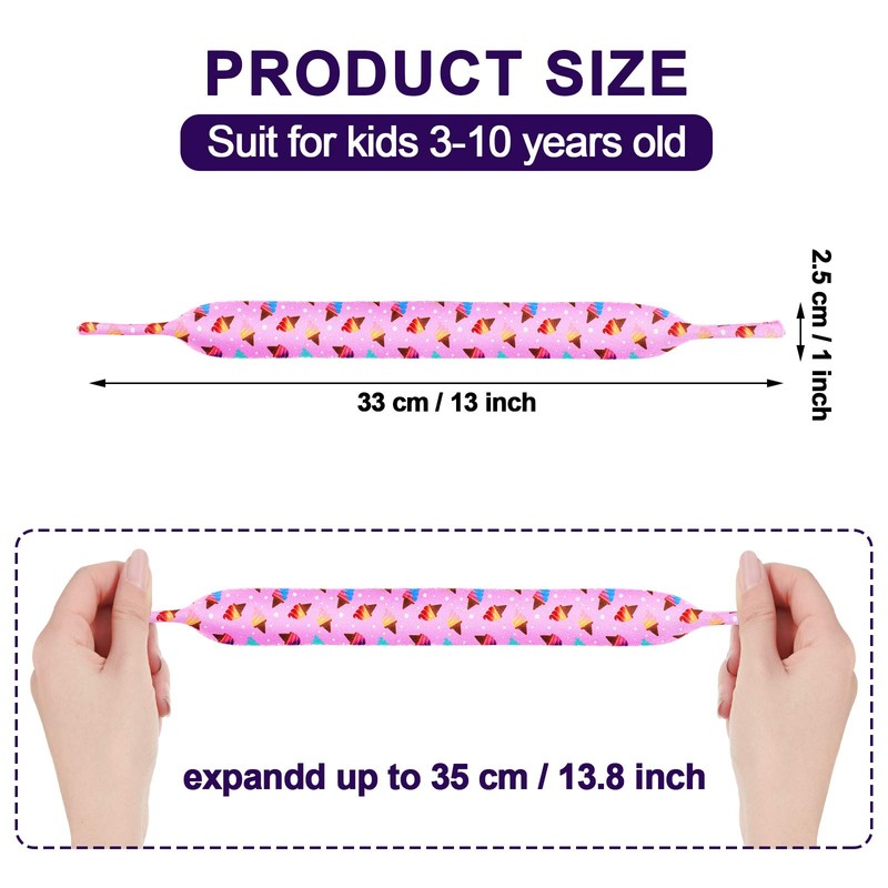 Weewooday 6 Pieces Kids Eyeglass Strap Nonslip Sunglasses Holder Lanyard