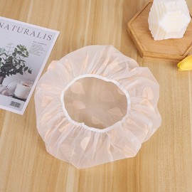 Waterdrop Waterproof EVA Shower Cap Grey Hair Cap 8ea