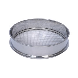 Soil Sifter for Garen -10 inches Soil Sieves for Rocks Compost-Stainless Steel Mesh Sifting Pan (1/12 inch mesh)